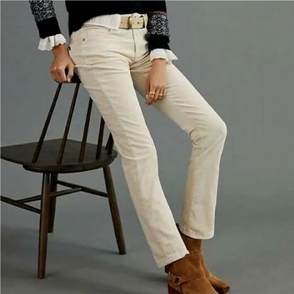 Anthropologie Cream Pants